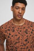 Бавовняна футболка Medicine чоловічий колір коричневий візерунок (3293430)