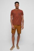 Бавовняна футболка Medicine чоловічий колір коричневий
