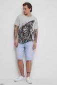 Бавовняна футболка Medicine колір сірий з принтом (3320658)