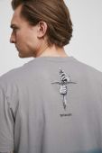Бавовняна футболка Medicine колір сірий з принтом (3319293)