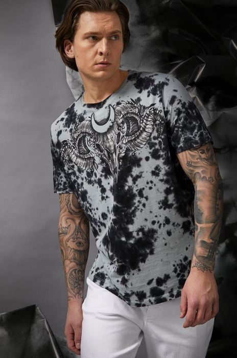 Бавовняна футболка Medicine з принтом колір блакитний (3319304)