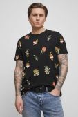 Бавовняна футболка Medicine колір чорний візерунок (3319318)