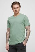 Бавовняна футболка Medicine чоловічий колір зелений однотонний (3329424)