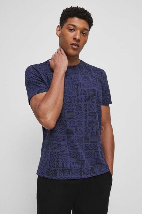 Бавовняна футболка Medicine чоловічий колір чорний візерунок (3302344)