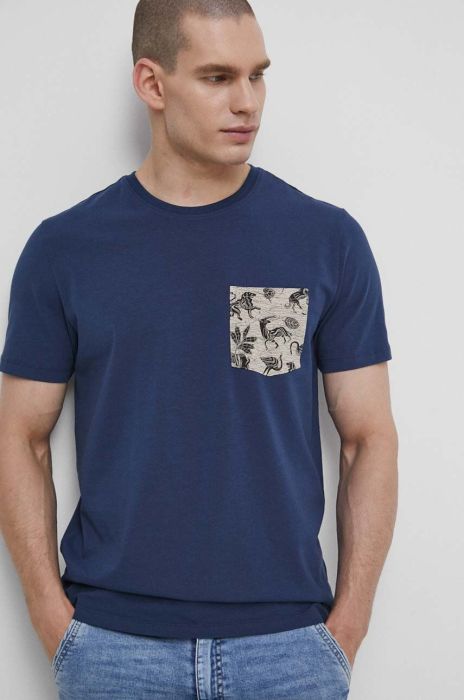 Футболка Medicine чоловічий колір синій однотонний (3329436)