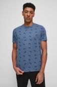 Бавовняна футболка Medicine чоловічий візерунок колір блакитний (3329457)