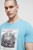Бавовняна футболка Medicine колір бірюзовий з принтом (3326925)