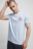 Бавовняна футболка Medicine чоловічий з принтом колір блакитний (3341309)
