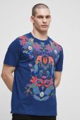 Бавовняна футболка Medicine x Maria Prymachenko з принтом колір блакитний