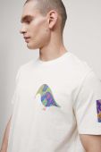 Бавовняна футболка Medicine x Maria Prymachenko колір бежевий з принтом