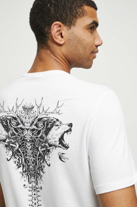 Бавовняна футболка Medicine чоловічий колір білий з принтом (3607078)