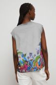 Бавовняна футболка Medicine жіноча колір сірий (3361233)
