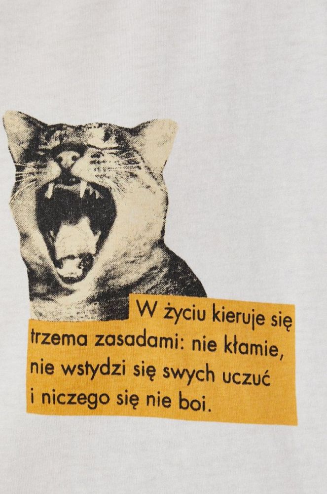 Medicine - Бавовняна футболка Wis?awa Szymborska колір бежевий (1834141) фото 6