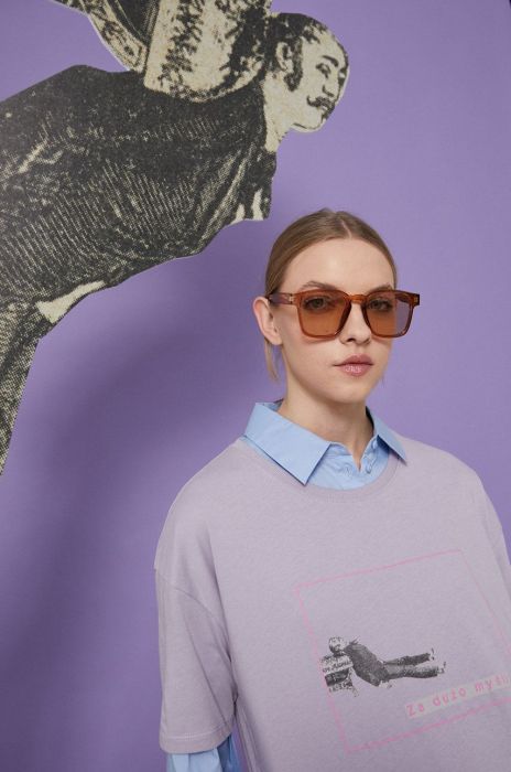 Medicine - Бавовняна футболка Wis?awa Szymborska колір фіолетовий (1834151)