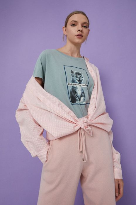 Medicine - Бавовняна футболка Wis?awa Szymborska колір бірюзовий (1834159)