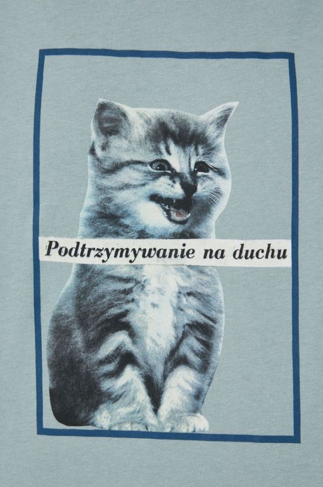 Medicine - Бавовняна футболка Wis?awa Szymborska колір бірюзовий (1834159) фото 6