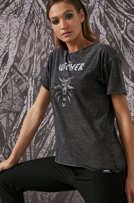 Medicine - Бавовняна футболка Witcher колір чорний (1963488)