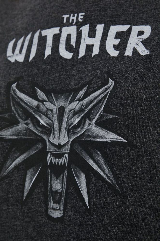 Medicine - Бавовняна футболка Witcher колір чорний (1963488) фото 6