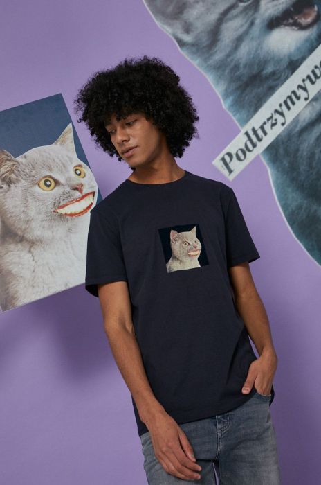 Medicine - Бавовняна футболка Wis?awa Szymborska колір темно-синій (1834181)