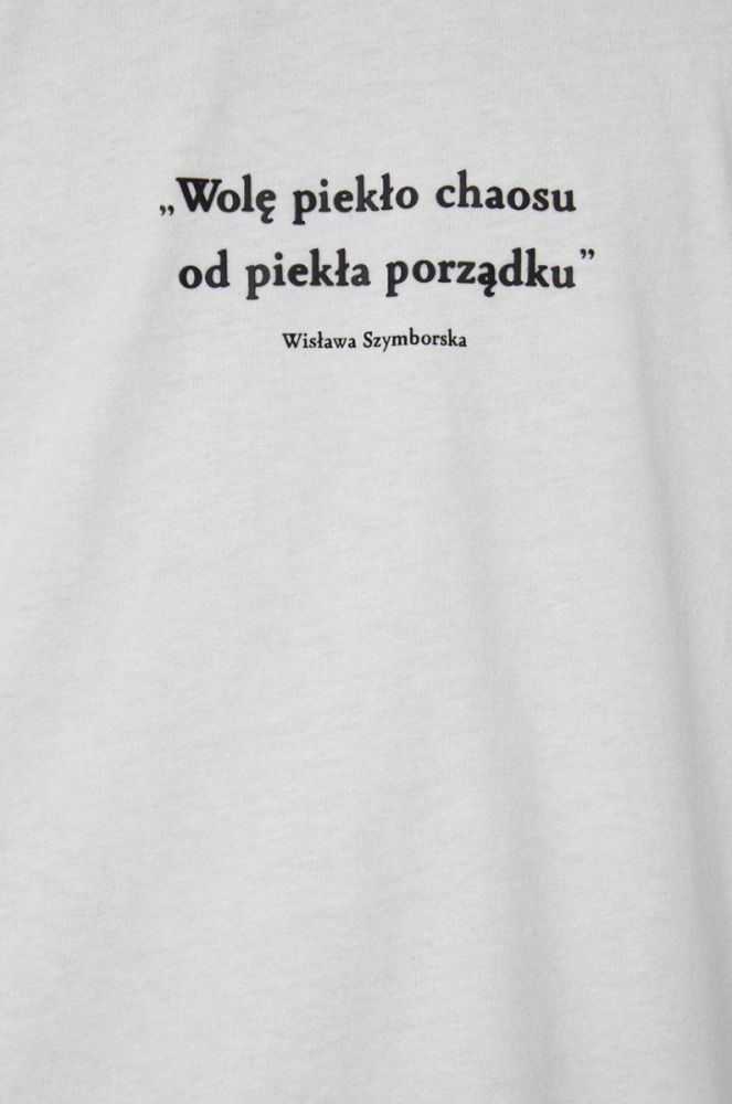 Medicine - Бавовняна футболка Wis?awa Szymborska колір бежевий (1834192) фото 7