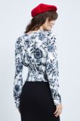 Блузка Medicine жіноча колір білий принт квіти