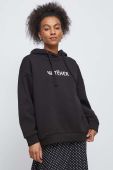Кофта Medicine жіноча колір чорний з капюшоном з принтом (2938644)