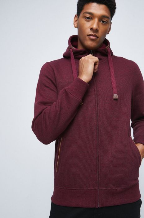 Кофта Medicine чоловіча колір бордовий візерунок