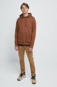 Кофта Medicine чоловіча колір коричневий однотонна