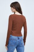 Лонгслів Medicine жіночий колір коричневий