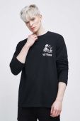 Бавовняний лонгслів Medicine колір чорний з принтом (2938558)