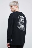 Бавовняний лонгслів Medicine колір чорний з принтом (2938558)
