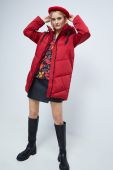 Пальто Medicine жіноче колір червоний зимове