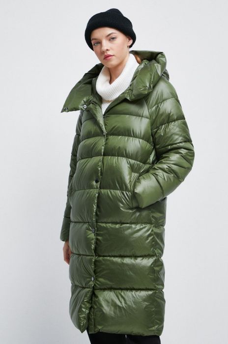 Пальто Medicine жіноче колір зелений зимове (2777755)