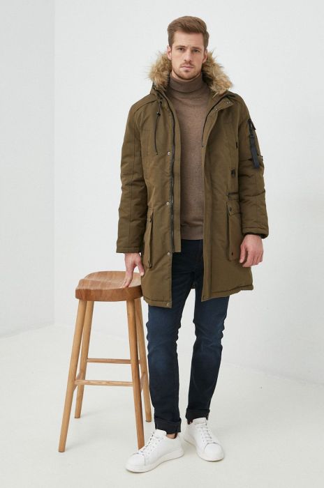 Куртка Medicine чоловіча колір зелений зимова (2814192)