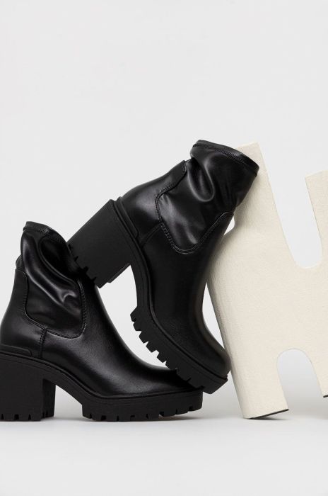 Черевики Medicine колір чорний каблук блок (2489087)