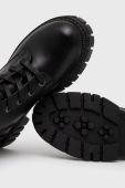 Черевики Medicine колір чорний на плоскому ходу злегка утеплена