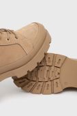 Замшеві черевики Medicine колір бежевий на платформі злегка утеплена (2581554)