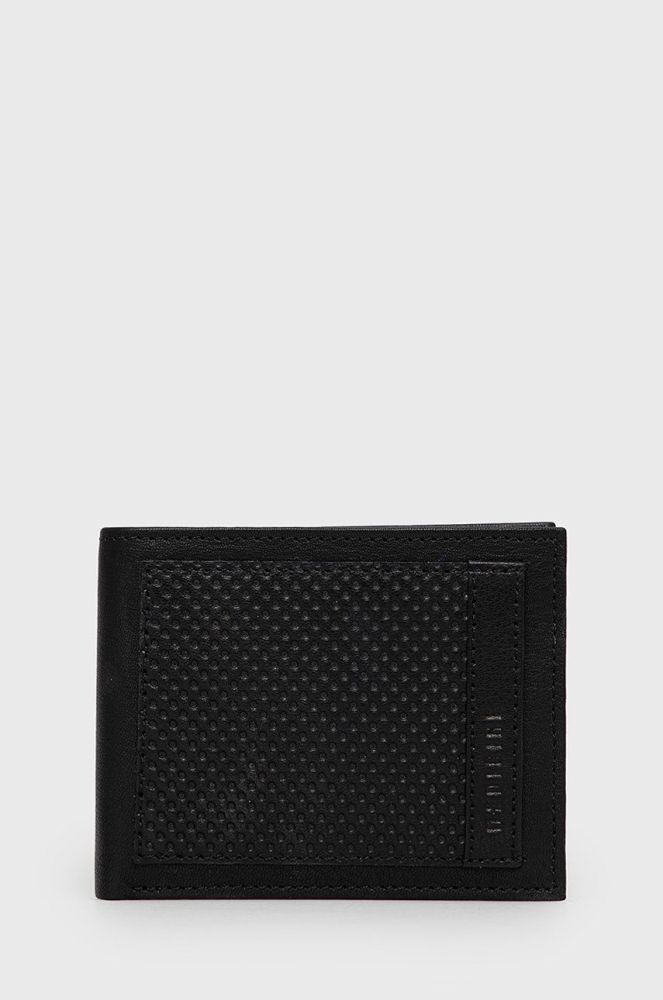 Шкіряний гаманець Medicine чоловічий колір чорний (2431341)