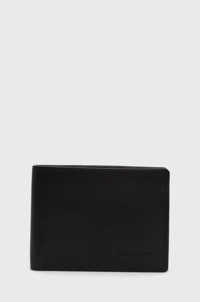 Шкіряний гаманець Medicine чоловічий колір чорний (2855724)