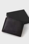 Шкіряний гаманець Medicine чоловічий колір чорний (2855724)