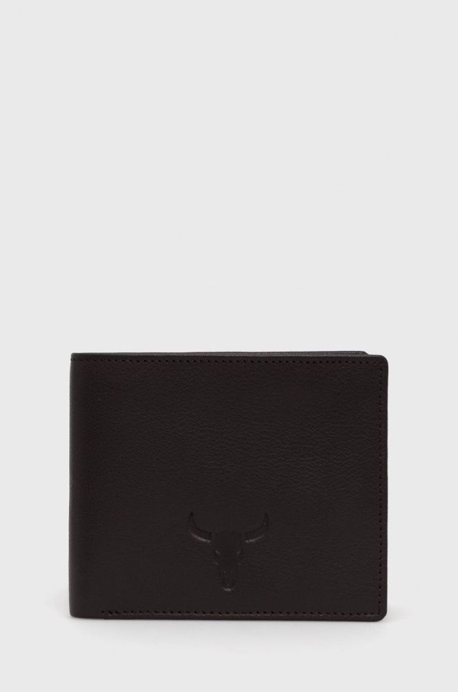 Шкіряний гаманець Medicine чоловічий колір коричневий (2855725)