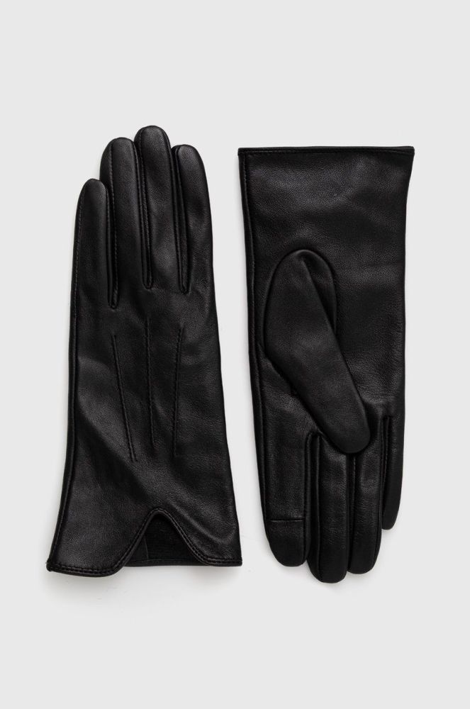 Шкіряні рукавички Medicine жіночі колір чорний (2780956)