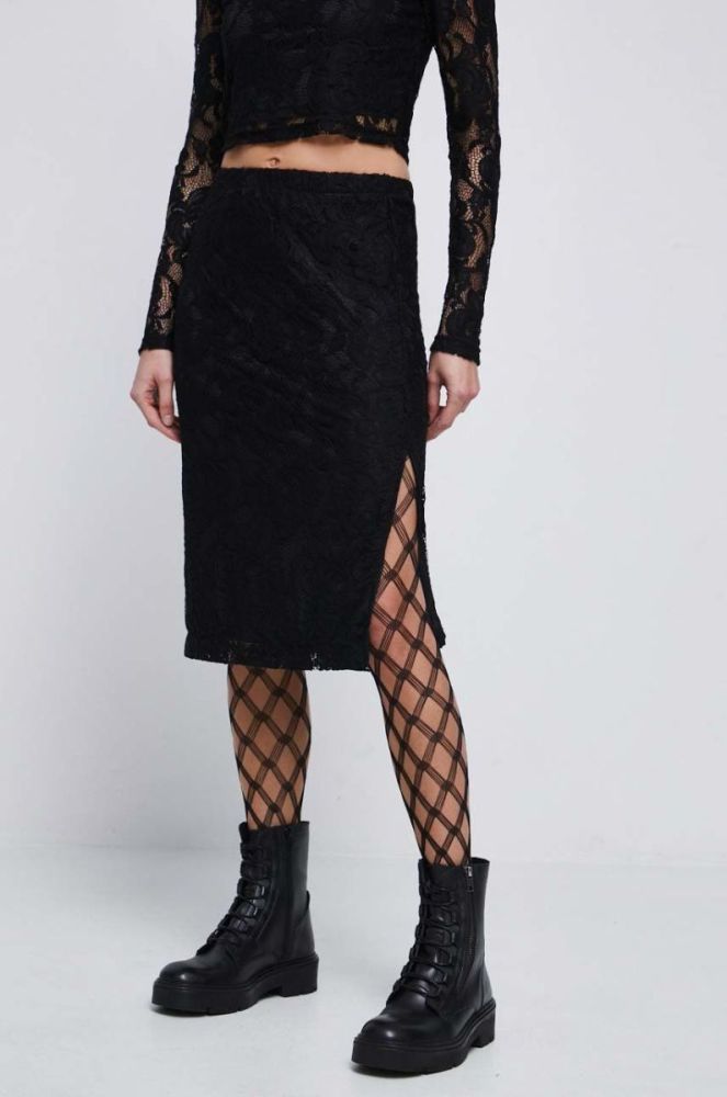 Спідниця Medicine колір чорний midi олівець (2865951) фото 2