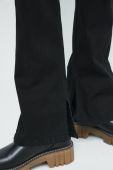 Штани Medicine жіночі колір чорний кльош висока посадка