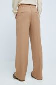 Штани Medicine жіночі колір бежевий широкі середня посадка