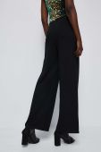 Штани Medicine жіночі колір чорний широкі середня посадка (2827646)