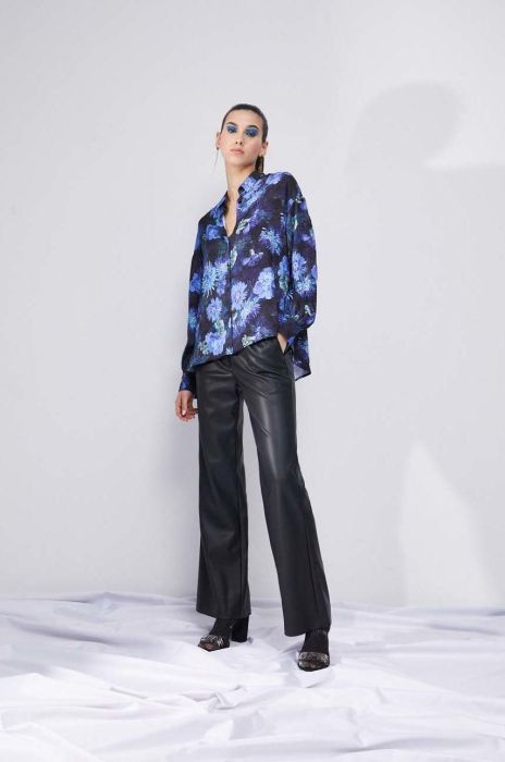 Штани Medicine жіночі колір чорний широке середня посадка (2871810)