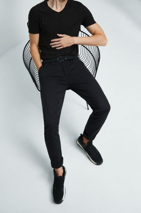 Штани Medicine чоловічі колір чорний фасон chinos (2530852)