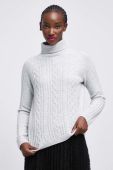 Светр з домішкою вовни Medicine жіночий колір сірий гольф (2855726)