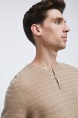 Бавовняний светер Medicine чоловічий колір бежевий легкий